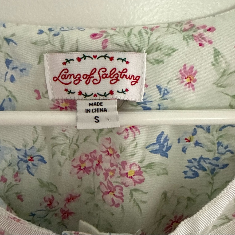 Lanz Of Salzburg Women’s Vintage Style Floral House Dress Size Small Cottagecore - Picture 4 of 10